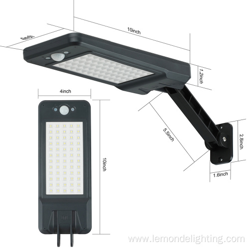 Waterpoof Motion Sensor Solar Led Street Light